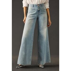 NWT Anthropologie Closed Flared-X Wide-Leg Jeans - 24 waist